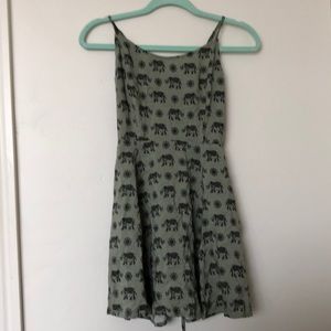 Green Elephant dress